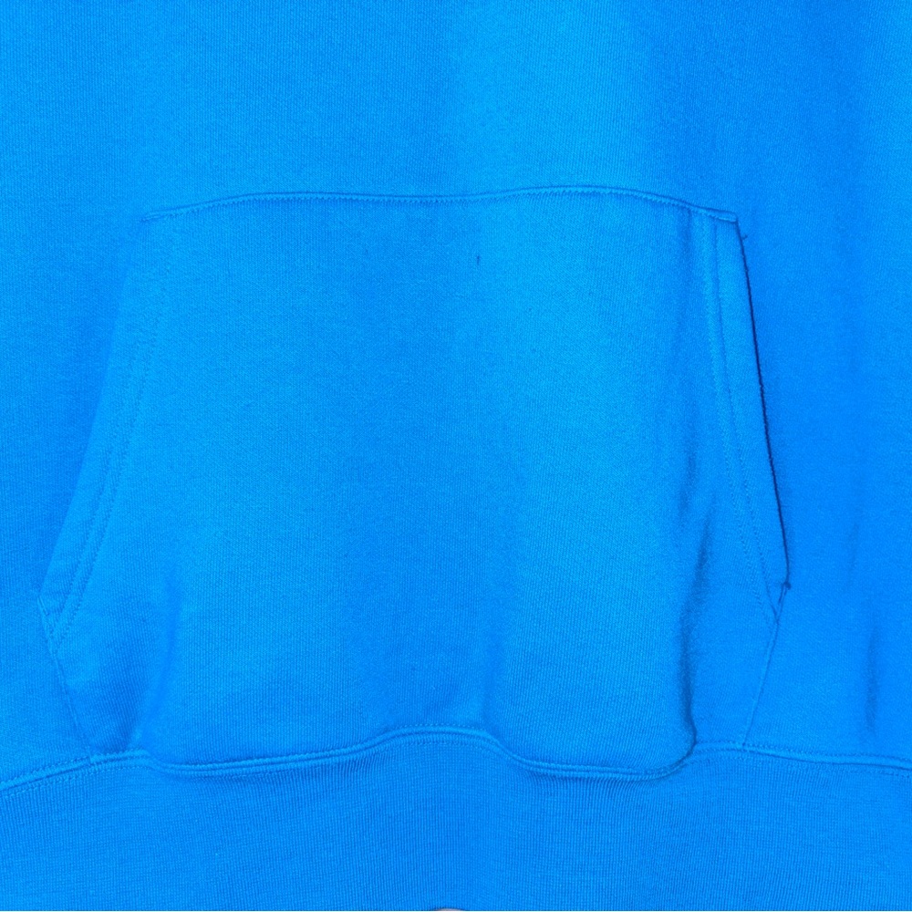 The North Face Distorted HD Logo Hoodie Mens Lg Aqua Blue Pullover Sweatshirt - Picture 4 of 8